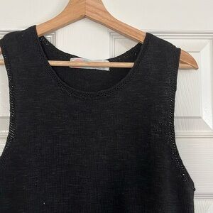 NWOT -Free people FP Beach Black Knit Tank dress